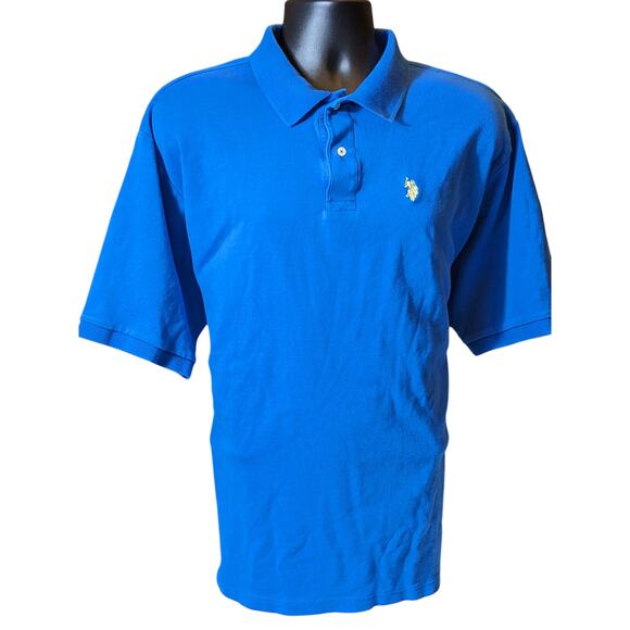 U.S. Polo Assn. Blue Polo Shirt Mens XLT Classic Fit Short Sleeve Luxury Feel - Picture 10 of 16